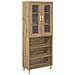 Credenza Rovere artigianale 69,5 x 34 x 180 cm - Foto miniatura 1