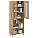 Credenza Rovere artigianale 69,5 x 34 x 180 cm - Foto miniatura 3