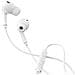 Auricolari Cablati Jack 3,5mm Con Microfono E Telecomando A 3 Pulsanti, Bianco - Foto miniatura 2