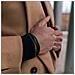 Bracciale Da Uomo In Pelle Steady, Nero, 23 Cm - Foto miniatura 4