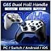 Gamepad Bluetooth 5.3 G6s Con Joystick Hall - Supporto Multi-piattaforma Black + Silver - Foto miniatura 5