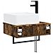 Lavabo da Parete Rovere Fumo 53 x 35 x 39 cm - Foto miniatura 3