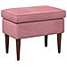 Poggiapiedi Rosa 55 x 35 x 41 cm Velluto - Foto miniatura 1