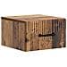Mobiletto da notte a muro Legno antico 34,5 x 33 x 20 cm - Foto miniatura 1