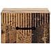 Mobiletto da notte a muro Legno antico 34,5 x 33 x 20 cm - Foto miniatura 4