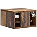 Mobiletto da notte a muro Legno antico 34,5 x 33 x 20 cm - Foto miniatura 6