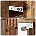 Mobiletto da notte a muro Legno antico 34,5 x 33 x 20 cm - Foto miniatura 7