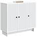 Credenza Bianco 89 x 34,5 x 80 cm Legno ingegnerizzato - Foto miniatura 3