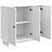 Credenza Bianco 89 x 34,5 x 80 cm Legno ingegnerizzato - Foto miniatura 5