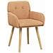 Sedie da pranzo 2 pcs Bouclé Beige 59 x 57 x 85 cm - Foto miniatura 1