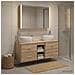 Set di mobili per il bagno 4 pcs Rovere Sonoma - Foto miniatura 2