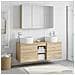 Set di mobili per il bagno 4 pcs Rovere Sonoma - Foto miniatura 4