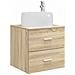 Set di mobili per il bagno 4 pcs Rovere Sonoma - Foto miniatura 5
