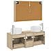 Set di mobili per il bagno 4 pcs Rovere Sonoma - Foto miniatura 8