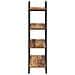 Libreria 4 livelli 80 x 35 x 140 cm PB Legno di quercia - Foto miniatura 4