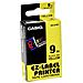 nastro 9mm x 8mt nero su giallo - Foto miniatura 2