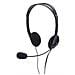 Cuffia Stereo con Microfono e Controllo Volume Nero - Foto miniatura 1