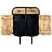 Credenza 60x30x75 Cm Legno Massello Di Mango E Ferro - Foto miniatura 5