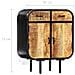 Credenza 60x30x75 Cm Legno Massello Di Mango E Ferro - Foto miniatura 8