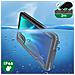 Cover Huawei P30 Pro Bimateria Waterproof 2m Con Vetrino Nero - Foto miniatura 5