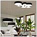 Novità! Plafoniera Nera Per Cucina E Camera - Pvc - Arena 35 Sl. 0121 Lampada Da Soffitto Rotonda, Stile Moderno, A 2 Luci Led E-27 *** Lampade - I Prezzi Più Bassi Su Amazon! - Foto miniatura 13