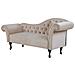 Chaise Longue Per Lato Destro In Velluto Beige Lattes - Foto miniatura 9