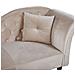 Chaise Longue Per Lato Destro In Velluto Beige Lattes - Foto miniatura 12