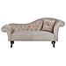 Chaise Longue Per Lato Destro In Velluto Beige Lattes - Foto miniatura 14