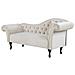 Chaise Longue Per Lato Destro In Velluto Beige Lattes - Foto miniatura 7
