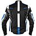 Giacca Lady Donna Tessuto Cordura Moto Protezione Manica Staccabile Blu Xl - Foto miniatura 2