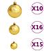 Set Natale con 120 Palline Punta e 300 Luci LED Oro e Bronzo - Foto miniatura 3