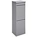 Top Cr222-b Pattumiera Per Raccolta Differenziata Con Ripiano Superiore Multiuso, 2 Secchi, Mobile D'acciaio Per Differenziata, 2 X 17 L (34 L), Grigio Chiaro - Foto miniatura 2