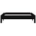 Letto Impilabile Nero 80x200 Cm In Legno Massello Di Pino - Foto miniatura 3