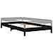 Letto Impilabile Nero 80x200 Cm In Legno Massello Di Pino - Foto miniatura 5