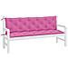 Cuscini Per Panca 2pz Rosa 180x50x7 Cm Tessuto - Foto miniatura 3