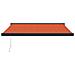 Tenda Retrattile Arancione Marrone 3,5x2,5m Tessuto E Alluminio - Foto miniatura 6