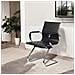 Sedia Artena, Sedute Sala Da Attesa Con Braccioli Per Ufficio, Seduta Ergonomica Da Attesa, 62x54h89 Cm, Nero - Foto miniatura 5