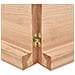 Piano Bagno Marrone 120x50x (2-6) cm Legno Massello Trattato - Foto miniatura 7