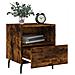 Comodini 2 Pz Rovere Fumo 40x35x47,5 Cm In Legno Multistrato - Foto miniatura 3