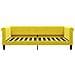 Divano Letto Con Materasso Giallo 100x200 Cm In Velluto - Foto miniatura 3
