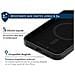 Cover Rinforzata In Silicone Compatibile Magsafe Per Iphone 15 Pro Max, Nero - Foto miniatura 3