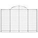 Cesto Gabbione Ad Arco 200x30x120/140 Cm Ferro Zincato - Foto miniatura 2