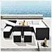 Set Da Giardino In Rattan Intrecciato Nero Da 10 Posti Samoa - Foto miniatura 6