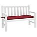 Cuscino Per Panca Rosso Vino 120x50x7 Cm In Tessuto Oxford - Foto miniatura 1