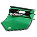 Borsa Trendy Con Manico In Similpelle E Catena Metallica, Verde - Foto miniatura 3