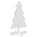 Albero Di Natale Decorativo Bianco 80 Cm Legno Massello Di Pino - Foto miniatura 2