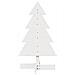 Albero Di Natale Decorativo Bianco 80 Cm Legno Massello Di Pino - Foto miniatura 3