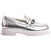 Cecil Loafers Mocassino Pelle Scarpe Donna Argento Eu 39, 7-101631 7600 - Foto miniatura 2