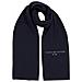 Horizon Flat Knit Scarf Sciarpe Tessile Naturale Accessori Uomo Blu Eu One Size, Am0am10372 Dw6 - Foto miniatura 1