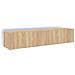 Mobili TV a Parete con Luci LED 2pz Rovere Sonoma 80x35x31 cm - Foto miniatura 1